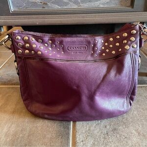 Coach Zoe Purple Purse